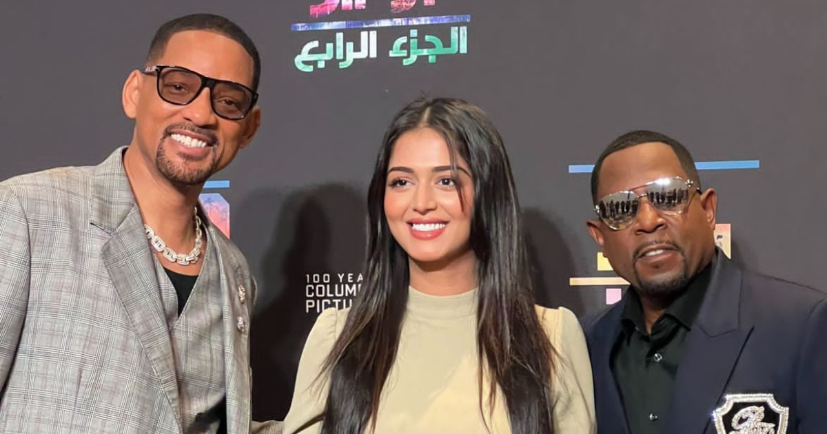 Indian Actress Jumana Meets Will Smith in Dubai; Will Thanks Jumana for Attending 'Bad Boys' Premier